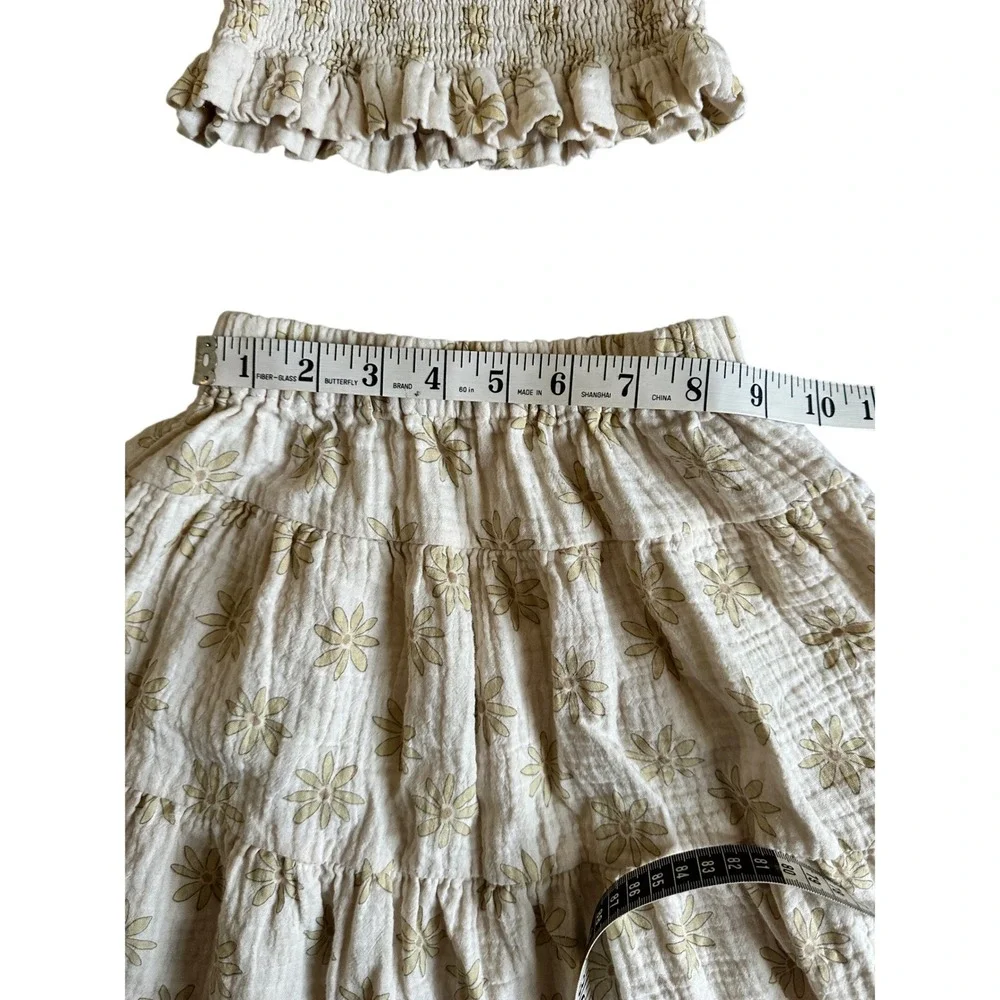 Rylee + Cru Zayla Top and Tiered Skirt Set Toddler Girl 2 Year Boho Cottagecore